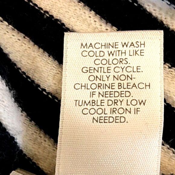 J Jill Top Size Large Cotton Nautical Striped Blue White - Picture 15 of 15